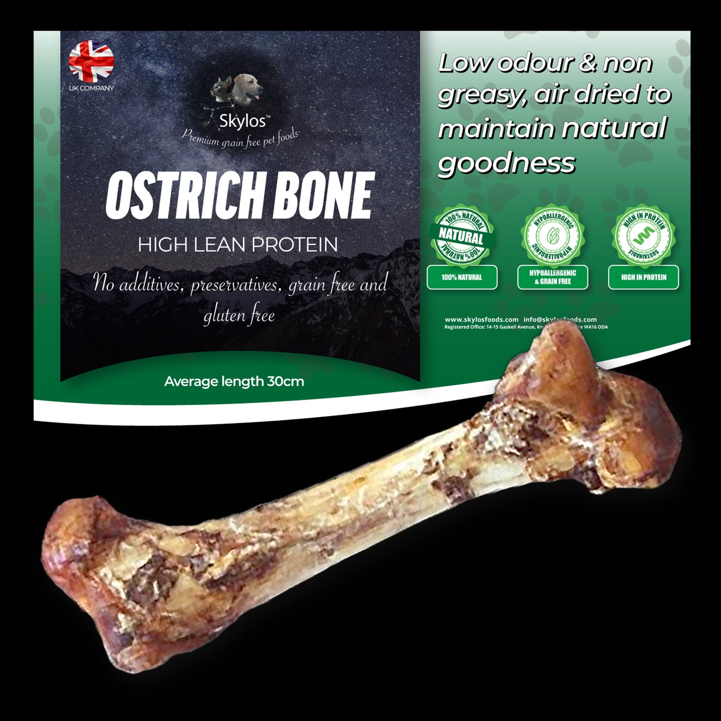 Ostrich Bone Offer - Buy 1 for £9.00 Buy 2 for £17.00