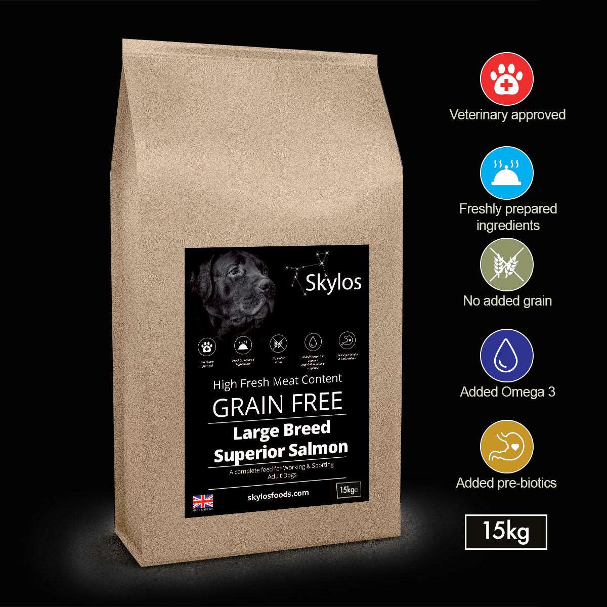 Large Breed Superior Salmon -15kg