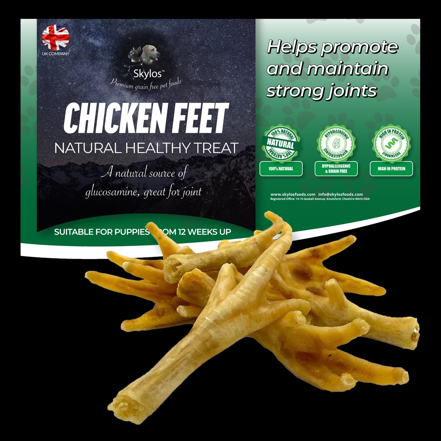 Boredom Buster - 1kg Beef Tendons, Beef Tails and Chicken Feet