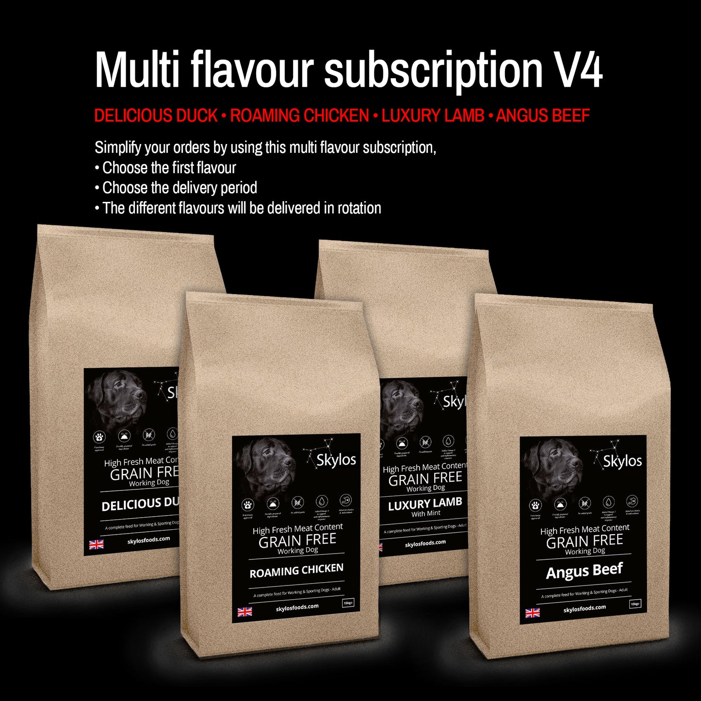 Multi Flavour Subscription V4 - 15kg bags