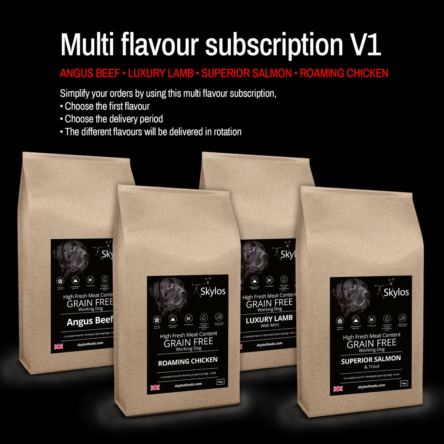 Multi Flavour Subscription - 15kg bags