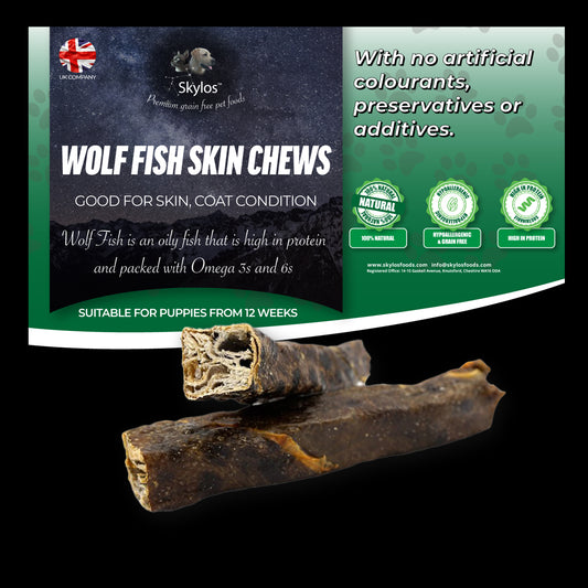 Wolf Fish Skin Chews