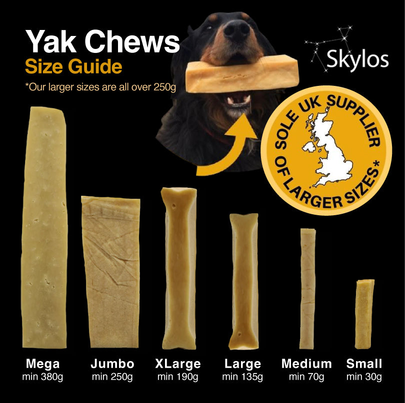 YAK SNACK CHEWS - (Various Sizes)
