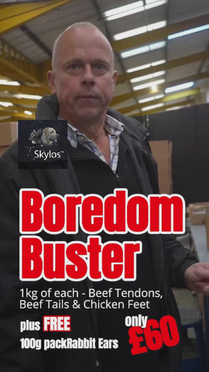 Boredom Buster - 1kg Beef Tendons, Beef Tails and Chicken Feet