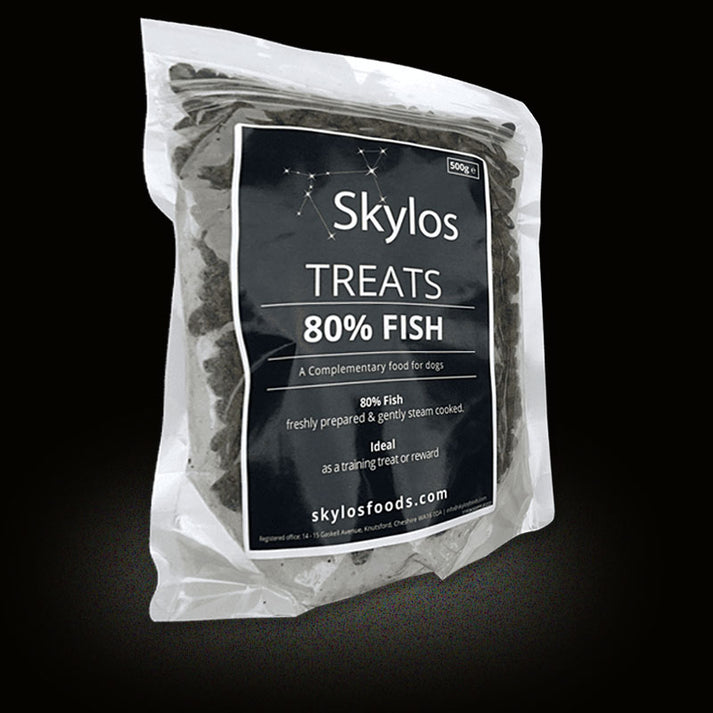80 FISH DOG TREATS New Skylos Foods